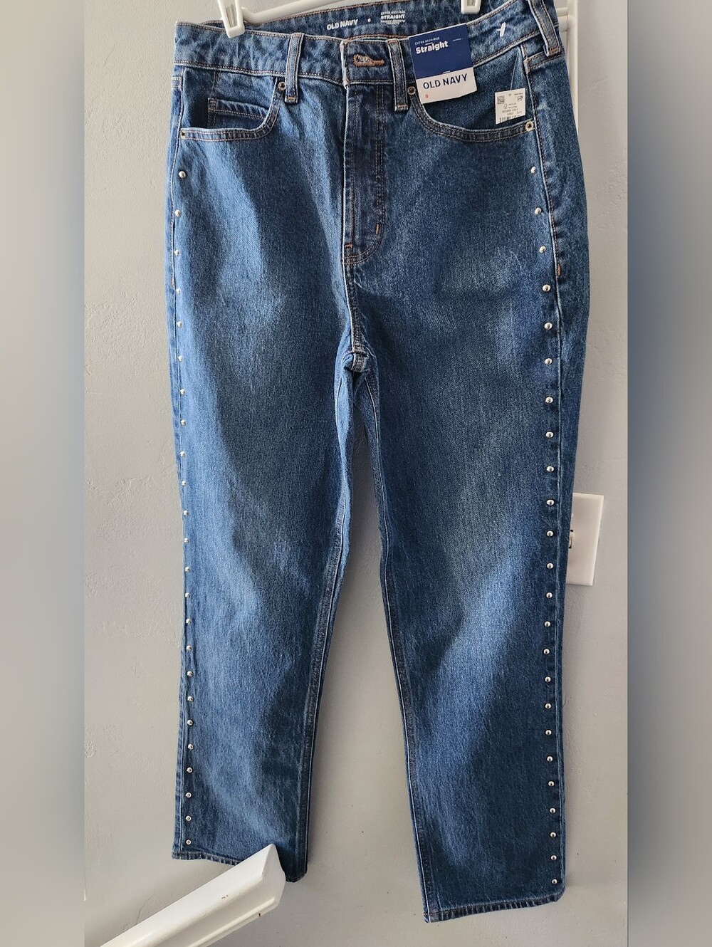 🆕️Old Navy Studded Extra High-Rise Straight Size 8